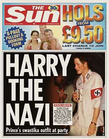 prince harry nazi uniform. Prince Harry apologized