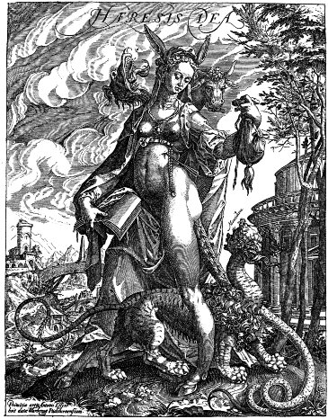 allegorical figure of heresy