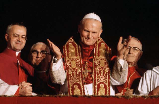 First appearance of Pope John Paul II